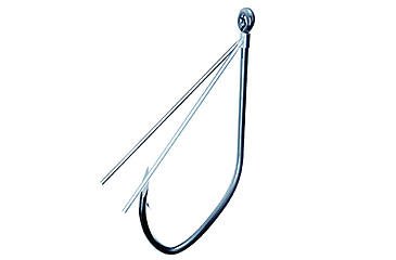 Image of Eagle Claw Trokar Finesse Weedless Hook, Platinum Chrome, Size 2/0, 6 per Pack, TK137W-2/0