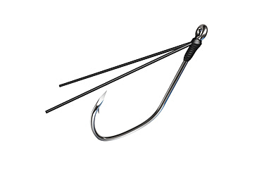 Image of Eagle Claw Trokar Weedless Finesse Hook, Platinum Black, Size 3/0, 6 per Pack, TK137W-3/0