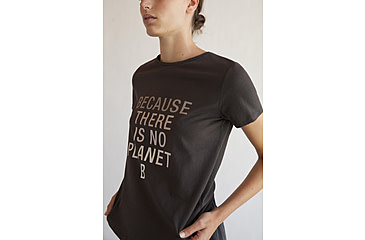 Image of Ecoalf Becausalf T-Shirt - Womens, Asphalt, Extra Small, GATSBECAU8032WW21-303-XS