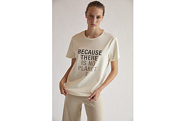 Image of Ecoalf Becausalf T-Shirt - Womens, Light Beige, Large, GATSBECAU8032WW21-050-L