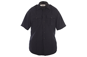 Image of Elbeco Distinction Short Sleeve Poly/Wool Shirt - Mens, 17 in, Navy, 8840N-17