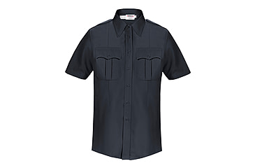 Image of Elbeco DutyMaxx Short Sleeve Poly/Rayon Stretch Shirt - Mens, 15.5 in, Navy, 5584D-15.5