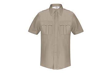 Image of Elbeco DutyMaxx Short Sleeve Poly/Rayon Stretch Shirt - Mens, 14.5 in, Silver Tan, 5582D-14.5