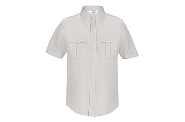 Image of Elbeco DutyMaxx Short Sleeve Poly/Rayon Stretch Shirt - Mens, 17 in, White, 5580D-17