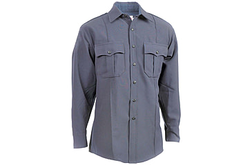 Image of Elbeco TexTrop2 Long Sleeve Polyester Shirt - Men's, French Blue, 15 in, 33 in, Z319N+15-33