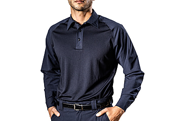 Image of Elbeco UFX Persist Long Sleeve Collared Patrol Shirt, Regular, Midnight Navy, Large, SM4006NV+L