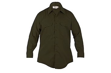 Image of Mens, Forest Green, LA County Sheriff Short Sleeve Shirt, Class B, Plain Pocket