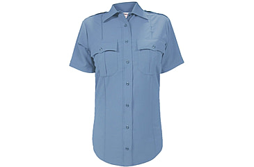 Image of Elbeco Womens Dutymaxx Ss Shirt, Medium Blue - 9786LCD-52