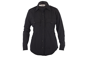 Image of Womens, Navy, Distinction Long Sleeve, Plain Pocket Shirts, Ladies Choice