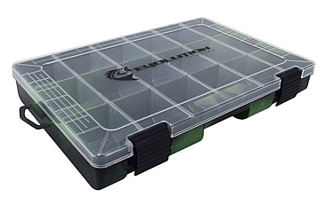Image of Evolution Outdoor 3600 Fishing Drift Series Colored Tackle Tray, Green/Black, 3600, 36004-EV