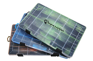 Image of Evolution Outdoor 3600 Fishing Drift Series Colored Tackle Tray, Orange/Black, 3600, 36006-EV