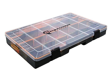 Image of Evolution Outdoor 3700 Fishing Drift Series Colored Tackle Tray, Orange/Black, 3700, 37001-EV