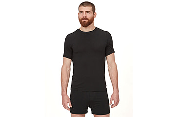 Image of ExOfficio Everyday Crew Tee - Mens, Black, Small, E14106-9999-S