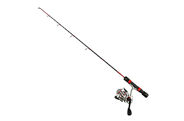 Image of Favorite Fishing Army Ice Rod Combo, 32in, Medium Heavy, Black/Red, ARICE-321MH