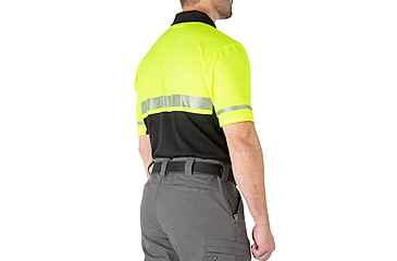 Image of First Tactical Bike Patrol Short Sleeve Polo - Men's, HI VIS Yellow, 3XL, 112516-204-3XL-R