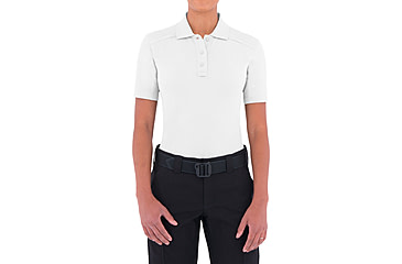 Image of First Tactical Cotton Short Sleeve Polo With Pen Pocket - Womens, White, Extra Large, 122508-010-XL