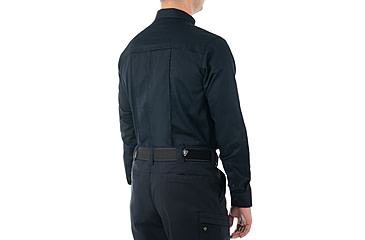 Image of First Tactical Cotton Station Long Sleeve Shirt - Mens, Midnight Blue, Short/Large, 111009-729-L-S