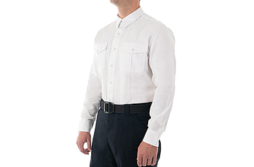 Image of First Tactical Cotton Station Long Sleeve Shirt - Men's, Short, White, Large, 111009-010-L-S