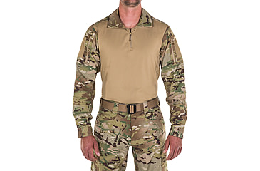 Image of First Tactical Defender Long Sleeve Shirt - Mens, Camo, Large, T, 111004MC-922-L-T