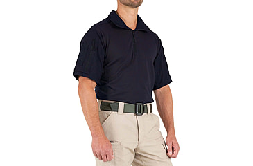 Image of First Tactical Defender Short Sleeve Shirt - Mens, Tall, Midnight Navy, Large, 112017-729-L-T