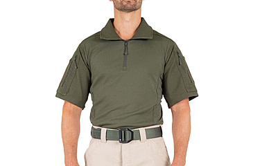 Image of First Tactical Defender Short Sleeve Shirt - Mens, Tall, OD Green, 3XL, 112017-830-3XL-T
