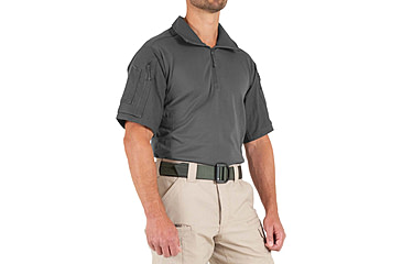 Image of First Tactical Defender Short Sleeve Shirt - Mens, Tall, Wolf Grey, Extra Large, 112017-036-XL-T