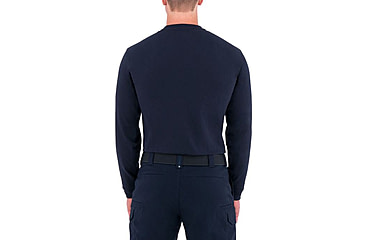 Image of First Tactical Mens Tactix Cotton L/S Tee, Midnight Navy, Small 111505-729-S