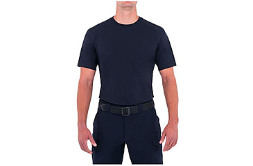 Image of First Tactical Mens Tactix Cotton S/S Tee, Midnight Navy, Small 112501-729-S