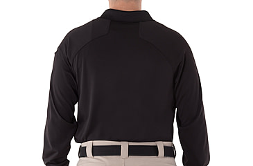 Image of First Tactical Performance Long Sleeve Polo - Mens, Black, Medium, 111503-019-M