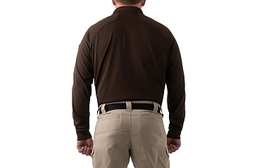 Image of First Tactical Performance Long Sleeve Polo - Mens, Kodiak Brown, Large, 111503-182-L
