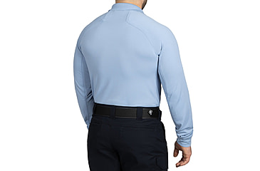 Image of First Tactical Performance Long Sleeve Polo - Mens, Medium Blue, Regular/3XL, 111503-781-3XL