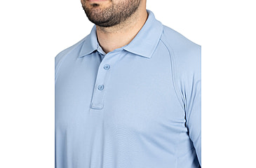 Image of First Tactical Performance Long Sleeve Polo - Men's, Regular, Medium Blue, 3XL, 111503-781-3XL-R