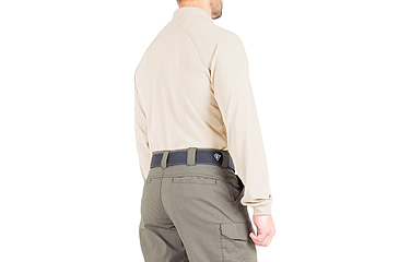 Image of First Tactical Performance Long Sleeve Polo - Mens, Silver Tan, Tall/Small, 111503-065-S-T