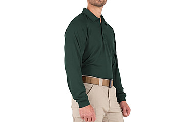 Image of First Tactical Performance Long Sleeve Polo - Mens, Spruce Green, 2XL, 111503-812-XXL