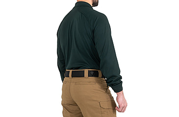 Image of First Tactical Performance Long Sleeve Polo - Mens, Spruce Green, Tall/2XL, 111503-812-XXL-T