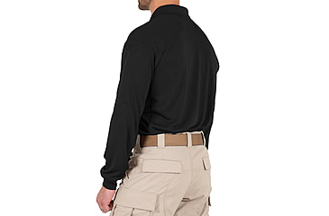 Image of First Tactical Performance Long Sleeve Polo - Mens, Regular, Black, 5XL, 111503-019-5XL-R