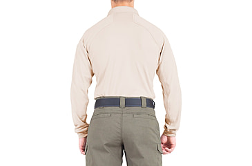 Image of First Tactical Performance Long Sleeve Polo - Mens, Regular, Khaki, 5XL, 111503-055-5XL-R
