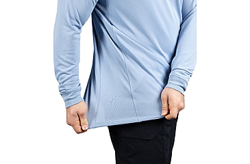 Image of First Tactical Performance Long Sleeve Polo - Mens, Regular, Medium Blue, 6XL, 111503-781-6XL-R