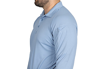 Image of First Tactical Performance Long Sleeve Polo - Mens, Regular, Medium Blue, 6XL, 111503-781-6XL-R