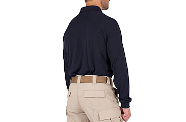 Image of First Tactical Performance Long Sleeve Polo - Mens, Regular, Midnight Navy, 6XL, 111503-729-6XL-R