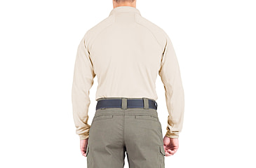 Image of First Tactical Performance Long Sleeve Polo - Mens, Regular, Silver Tan, 6XL, 111503-065-6XL-R