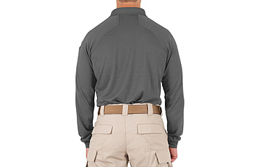 Image of First Tactical Performance Long Sleeve Polo - Mens, Regular, Wolf Grey, 6XL, 111503-036-6XL-R