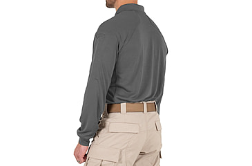 Image of First Tactical Performance Long Sleeve Polo - Mens, Regular, Wolf Grey, 6XL, 111503-036-6XL-R