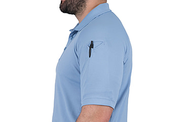 Image of First Tactical Performance Short Sleeve Polo - Mens, Medium Blue, Regular/3XL, 112509-781-3XL