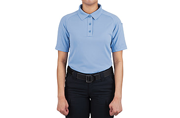 Image of First Tactical Performance Short Sleeve Polo - Womens, Medium Blue, Large, 122509-781-L