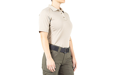 Image of First Tactical Performance Short Sleeve Polo - Womens, Silver Tan, Small, 122509-065-S
