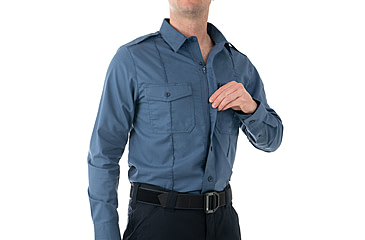 Image of First Tactical Pro Duty Long Sleeve Shirt - Men's, Tall, French Blue, 3XL, 111011-484-3XL-T