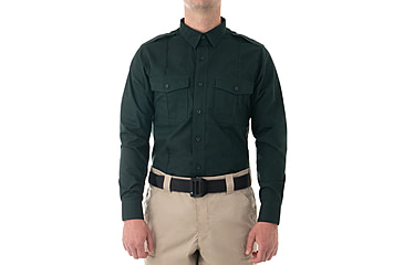 Image of First Tactical Pro Duty Long Sleeve Shirt - Mens, Spruce Green, Tall/3XL, 111011-812-3XL-T