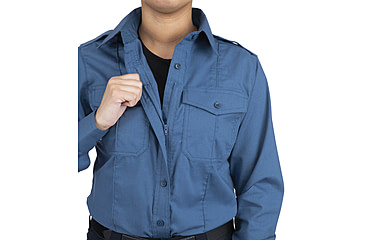 Image of First Tactical Pro Duty Long Sleeve Shirt - Womens, French Blue, Small, 121011-484-S-R