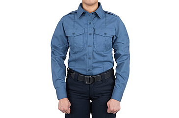 Image of First Tactical Pro Duty Long Sleeve Shirt - Women's, Regular, French Blue, Small, 121011-484-S-R